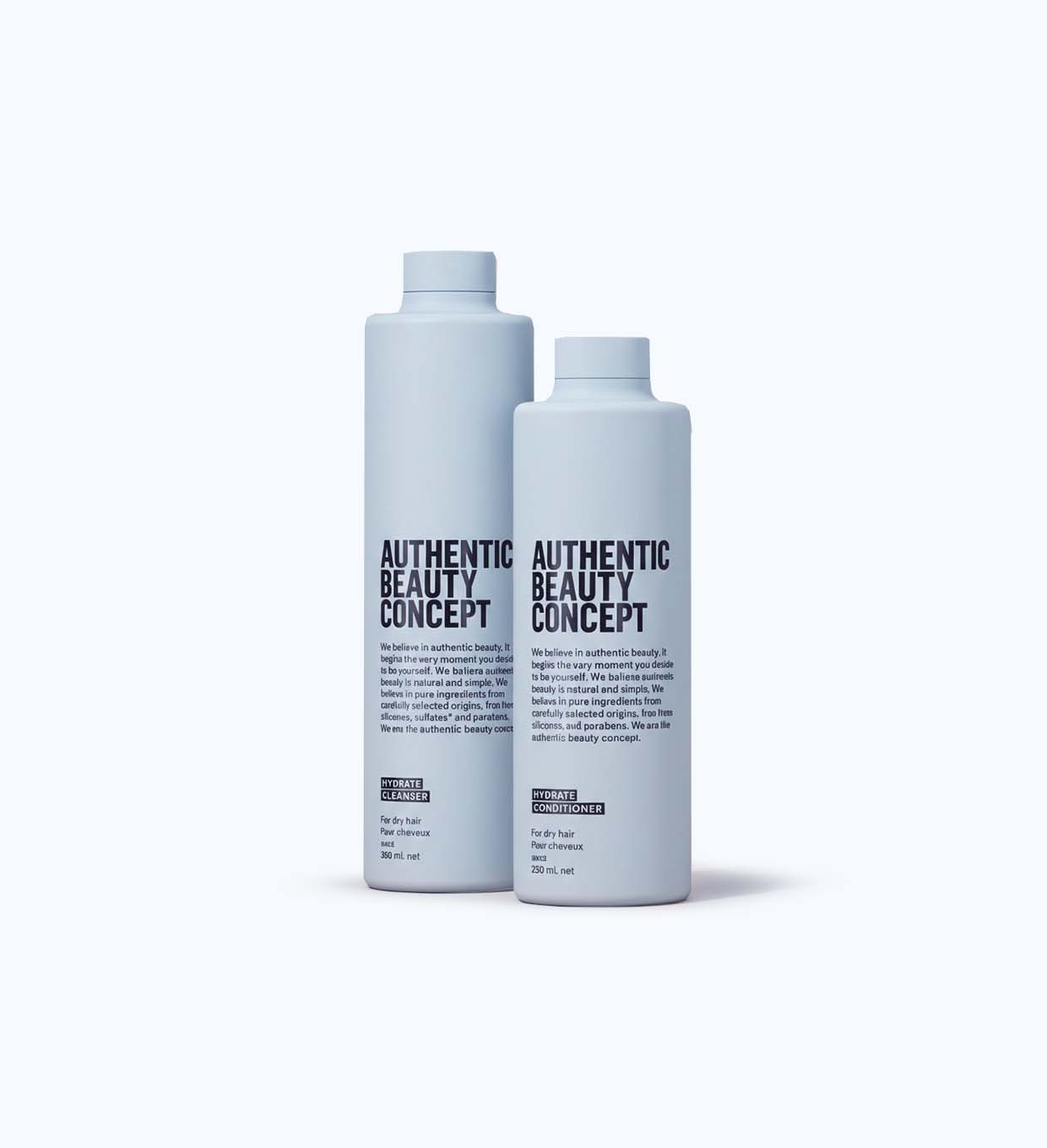 Authentic Beauty Concept Zestaw nawilżający włosy Szampon i Odżywka